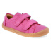 FRODDO TENISKY LEATHER D-VELCRO Fuxia | Dětské barefoot tenisky