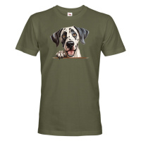 Pánské tričko s potiskem Německá doga - vtipné tričko