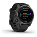 Garmin fenix 7S Solar Gray / Black Silicone Band