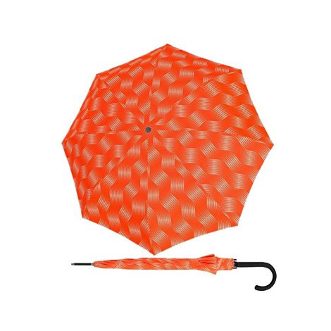 Doppler Fiber Flex Long AC Wave - dámský holový vystřelovací deštník, oranžová tmavá