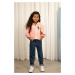 Dětská bavlněná košile Mini Rodini růžová barva