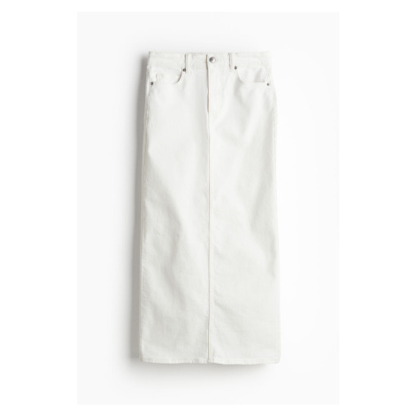 H & M - Džínová sukně - bílá H&M