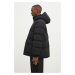 Péřová bunda Maison Kitsuné Puffer pánská, černá barva, zimní, NM02209WQ4031