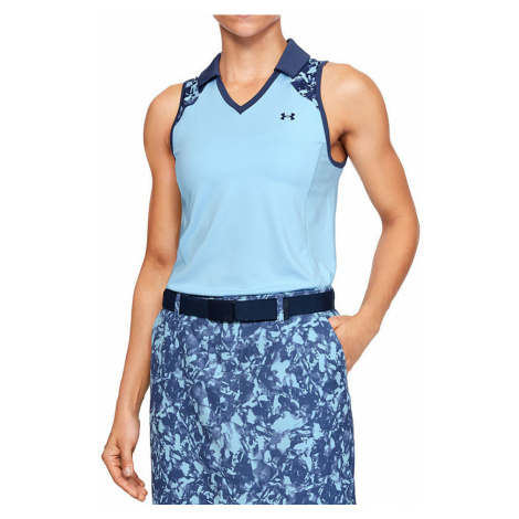 Dámské triko s límečkem Under Armour Zinger Sleeveless Blocked Polo