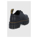 Polobotky Dr. Martens Audrick 3-Eye Shoe dámské, černá barva, na plochém podpatku, DM27147001