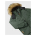 Tmavě zelená klučičí zimní bunda s kapucí Reima