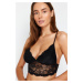 Trendyol Black Lace Lined Capless Knitted Bra