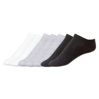esmara® Dámské nízké ponožky BIO, 7 párů (bílá/šedá/černá)