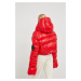 Péřová bunda MMC STUDIO Maffo Gloss dámská, červená barva, zimní, oversize