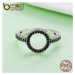 Stříbrný prsten třpytivý kroužek