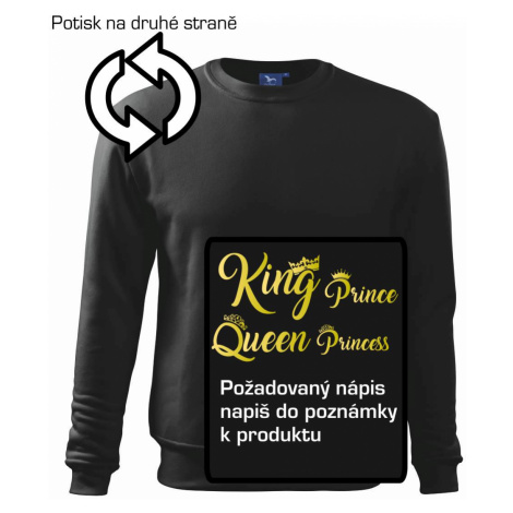 King Queen Rodinná zlatá - Mikina Essential pánská