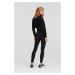 Legíny Karl Lagerfeld dámské, černá barva, s potiskem