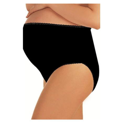 Dámské těhotenské kalhotky Italian Fashion Mama maxi černé | černé