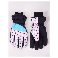 Yoclub Dětské zimní lyžařské rukavice REN-0319G-A150 Vícebarevné