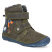 Barefoot dětské zimní boty D.D.step W063-321 khaki