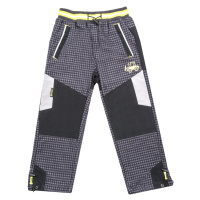 Chlapecké outdoorové kalhoty - GRACE B-84267, šedá/ žlutý pas Barva: Šedá