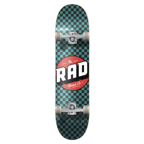 RAD Skateboards RAD - Checkers Progressive 7.25" Black/Teal - skateboard