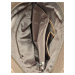 Střední světle hnědý kabelko-batoh 2v1 s šikmým zipem