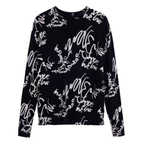 Desigual Svetr černá / bílá
