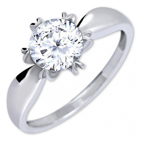 Brilio Silver Výrazný zásnubní prsten 426 001 00502 04