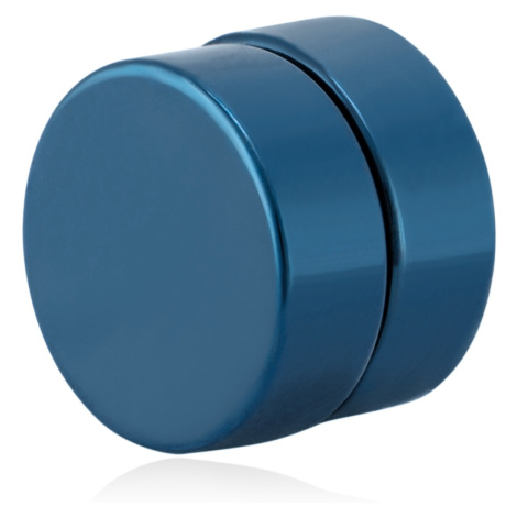 Troli Modrá magnetická single náušnice 2v1 (pecka, mini brož) VSE6018BL-PET