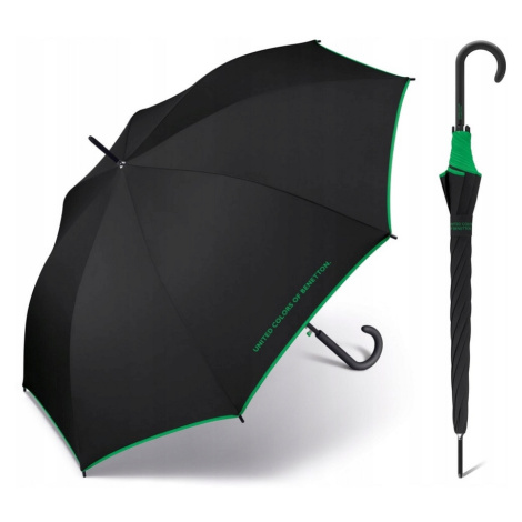UNITED COLORS OF BENETTON Benetton deštník Dlouhý automatický vystřelovací Černý 87cm/102cm