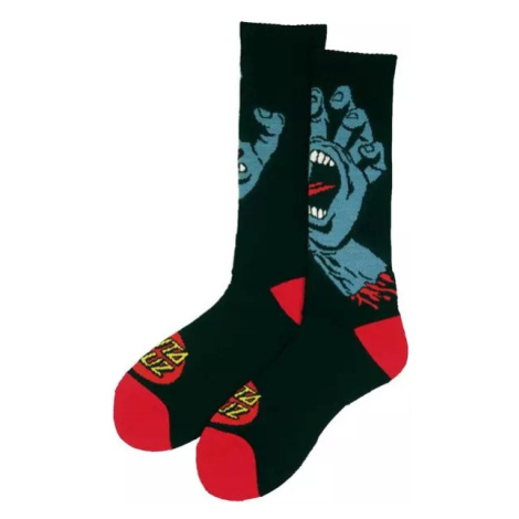 Ponožky Santa Cruz Screaming Hand Sock černá
