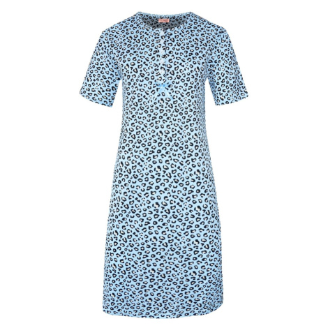 Katarina dámská noční košile leopardí vzor 69 Xsvětle zelená