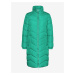 Zelený dámský zimní prošívaný kabát VERO MODA Liga