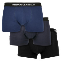 Organické boxerky 3-balení tmavě modré+námořnické+černé