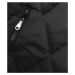 Černá prošívaná bunda s ozdobnými stahovacími lemy (16M9086-392)
