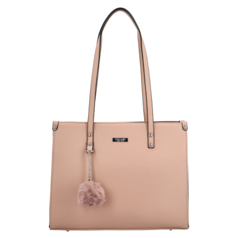 Trendy dámská kabelka na rameno Delami Sabin, růžová