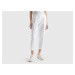 Benetton, Cropped Trousers In 100% Linen