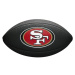 Wilson MINI NFL TEAM SOFT TOUCH FB BL SF Mini míč na americký fotbal, černá, velikost