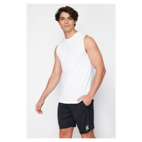 Trendyol White Reflective Printed Regular Cut Quick-Drying Undershirt