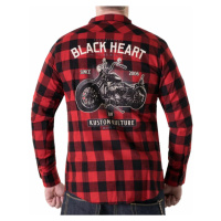 košile pánská BLACK HEART - MOTORCYCLE - RED