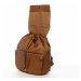Designový dámský koženkový batoh Ilijana, hnědý