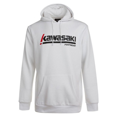 Kawasaki Killa Unisex Hooded Sweatshirt K202153 1002 White Bílá