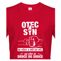 Tričko pro tatínky, Otec a syn vždy ze srdce do srdce - ideální dárek