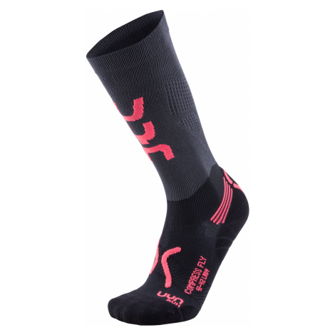Dámské běžecké ponožky UYN run compression fly lady Šedá