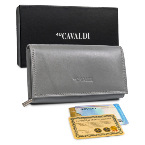Velká, kožená dámská peněženka s RFID systémem 4U CAVALDI