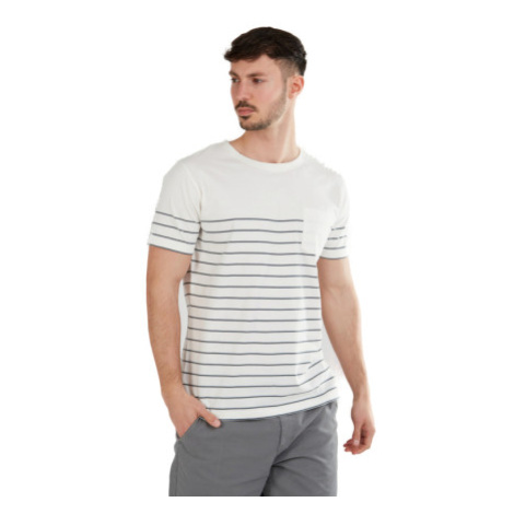 Pánské triko s krátkým rukávem FUNDANGO Jaggy Pocket T-shirt-180-fog