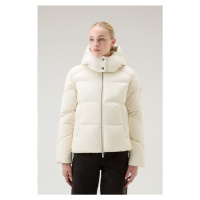 Bunda woolrich alsea short down puffer jacket bílá