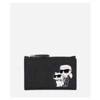 Pouzdro na platební karty karl lagerfeld k/ikonik 2.0 nylon zip ch černá