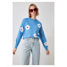 Trendyol Sweater - Blue - Regular fit