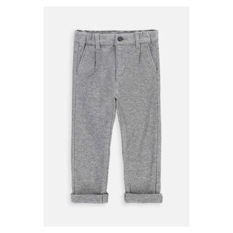 Kojenecké kalhoty Coccodrillo šedá barva, hladké