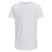 Jack&Jones Pánské triko JJENOA Long Line Fit 12113648 White