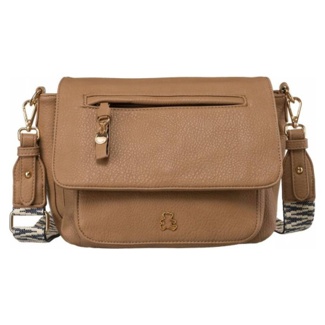 LULUCASTAGNETTE HNĚDÁ CROSSBODY KABELKA S KAPSAMI ULYSSIA BASIC