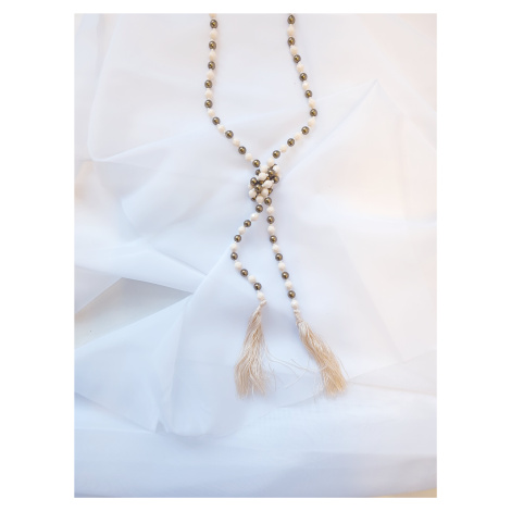 SARLINI korálkový náhrdelník Barva: Bílá