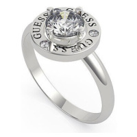 Guess Elegantní ocelový prsten s krystalem UBR20046 56 mm